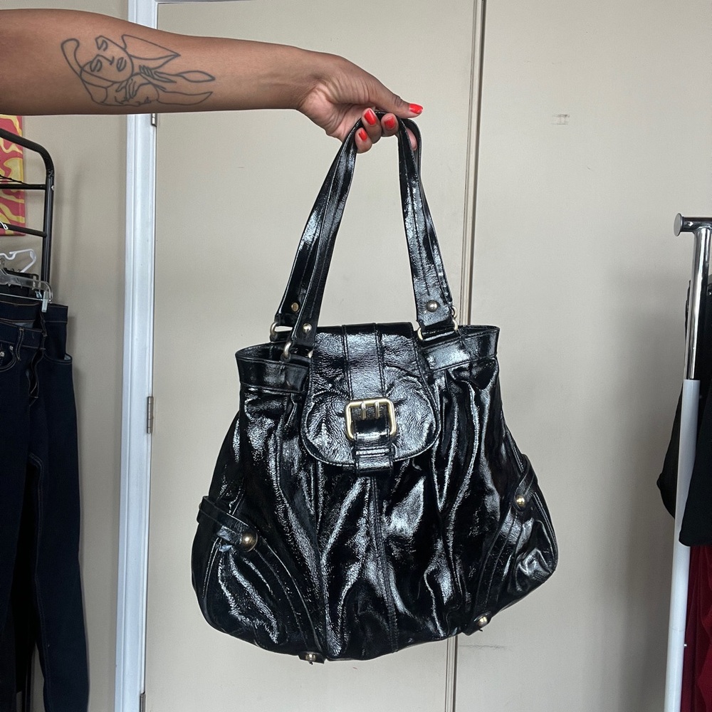 Black hobo bag